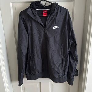 Nike hooded windbreaker jacket, size large